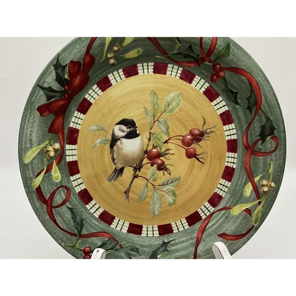 LENOX Winter Greetings Chickadee Everyday by Catherine McClung Dinner Plate - Picture 14 of 16